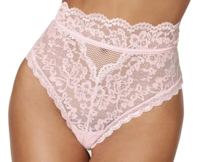 Panty de encaje rosa ballet descarado cintura alta Dream Girl (L) Foto 1 de 3