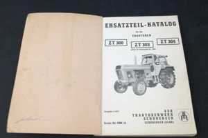 Old Replacement Part Catalog Tractor ZT 300 ZT303 ZT304 - Picture 1 of 1