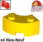 Lego 4X Brique Ronde Brick Round 2X2 Macaroni Arrondi Jaune/Yellow 85080 Neuf