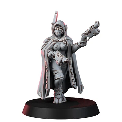 Wargame Exclusive Greater Good Bounty Huntress (Pin-Up) 28mm Tau - Image 1 of 3
