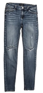 White House Black Market Skimmer Ripped Distressed Jeans Womens Size 2 - Picture 1 of 8
