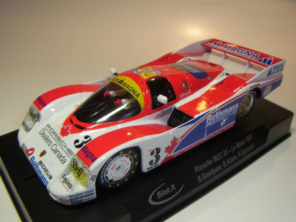 Slot Car slot.it CA34D Porsche 962C 85 #3 Le Mans 1987 S Goodyear-B.adam-Spenard