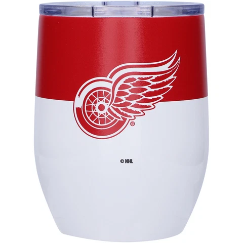 Detroit Red Wings 16oz. Colorblock Stainless Steel Curved Tumbler Cover