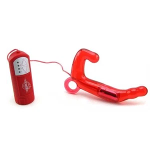 Men's Pleasure Wand Red - Vibrating Prostate P-Spot Scrotum Balls Massager - Picture 1 of 7