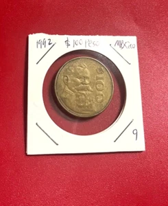 1992 $100 PESO MEXICO COIN - NICE WORLD COIN !!! - Picture 1 of 2