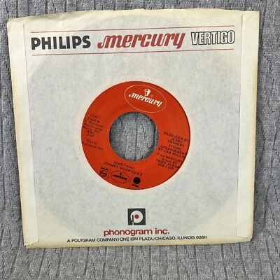 Vintage 45 RPM record Johnny Rodriguez, Mercury records country western blues - Image 1 of 4