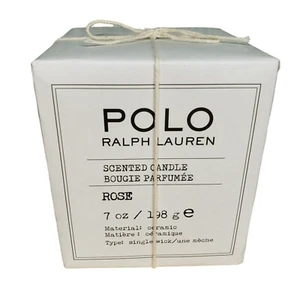 Polo Ralph Lauren Scented Candle NEW Rose 7 Oz Single Wick Ceramic Jar - Picture 1 of 4