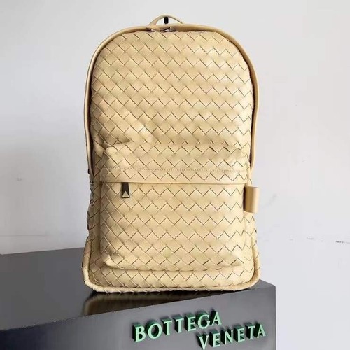 Zaino Bottega Veneta Medium in morbida pelle Intrecciato colore giallo