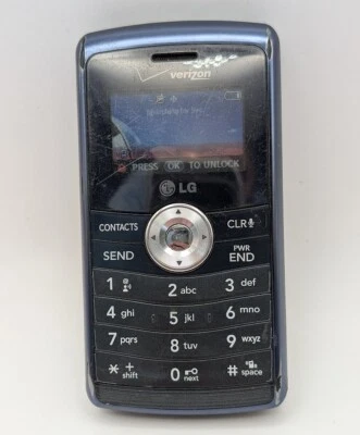 Blue Black Verizon LG VX9200 Mobile Flip Phone “”QWERTY Keyboard  - Image 1 of 4