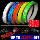 Motorcycle Bike Reflective Stickers Cycling Warning Safety Wheels Reflect Strips