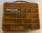 Vintage Plano Magnum Tackle Box 1123 Single Sided Fishing Organizer VERY NICE!