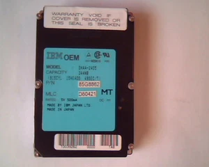 Unidad de disco duro 2,5 IBM FABRICANTE DE EQUIPOS ORIGINALES DHAA-2405 344MB 85G8862 D60421 - Imagen 1 de 4