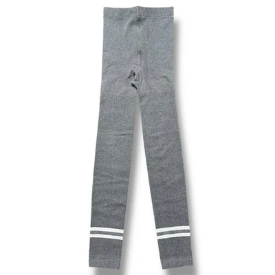 Girls Fleece Lined Footless Tights Gray Silver Size 6 7 - Image 1 of 3