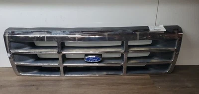 Grille From 8501 GVW Chrome Fits 92-97 FORD F250 PICKUP 1136220 - Image 1 of 4