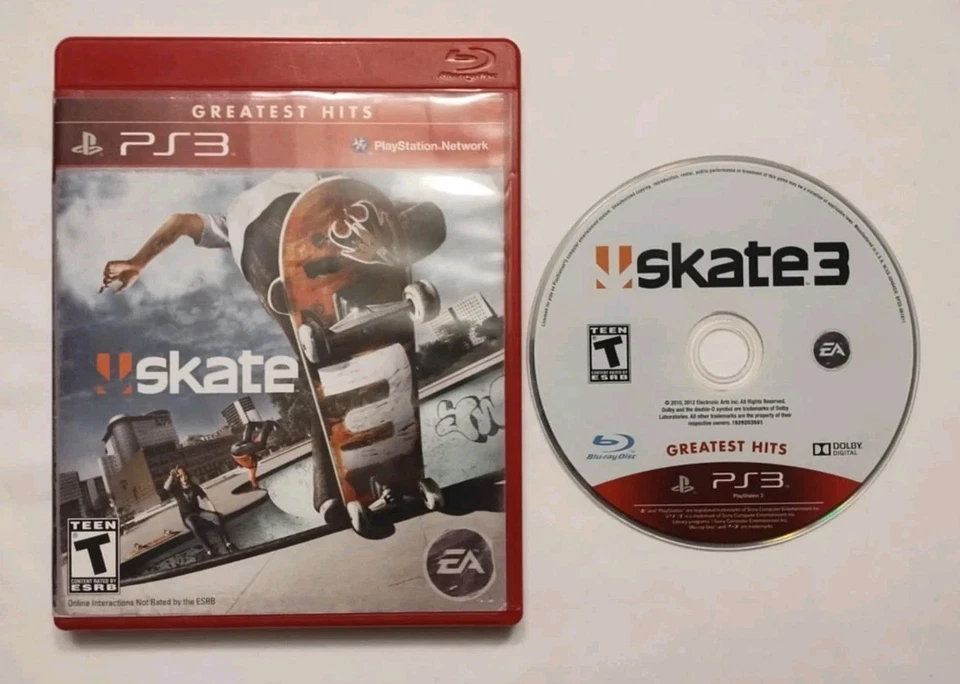 Skate 3 (Sony PlayStation 3, 2010) PS3 GAME W/ CASE WORKS - Image 1 of 1