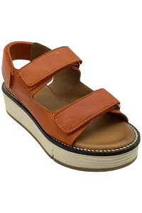 Miz Mooz Leather Backstrap Loafers Violet Orange - Picture 1 of 3