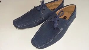 Men's Casual/Boat shoes size 42 (UK 8) - Faux Suede - Lace-up - Good condition - Picture 1 of 5