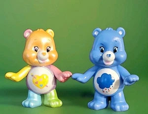 Work of Heart Care Bear RARE And Grumpy Bear 2.5 Inched Great Condition TCFC - Bild 1 von 2