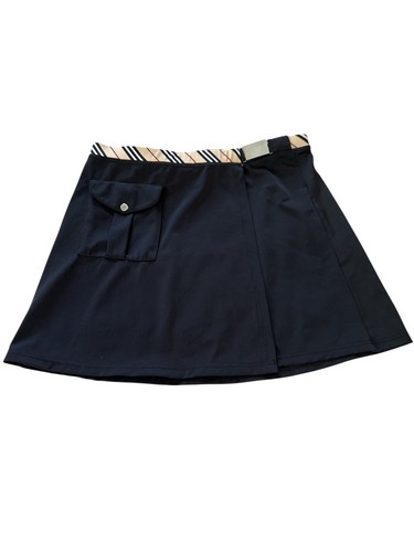 Gonna da bagno donna Burberry avvolgente copricostume taglia L con tasca e vita a quadri