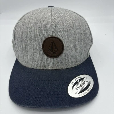 New Volcom Hat Cap Adult One Size Gray Snapback Classic Acrylic Wool C3 - Image 1 of 4