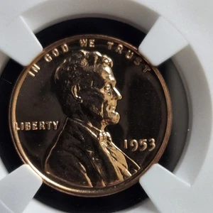 1953 Lincoln Wheat Cent NGC PF66RD Red Proof - Picture 1 of 4