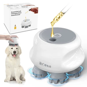 Pet Massager for Dogs and Cats, Cordless Scalp Massager Hair Growth, 10 Body Mas - Picture 1 of 12