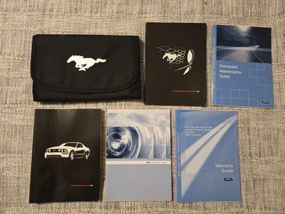 2007 FORD MUSTANG COUPE CONVERTIBLE OWNER MANUAL BOOKS SET WITH CASE OEM V6 GT - Image 1 of 4