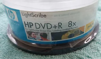 HP LightScribe 8x 4.7 GB 120 Min DVD+R Recordable 15 Pack Discs  New - Image 1 of 3