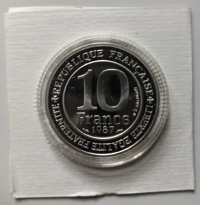 Frankreich 10 Francs 1987 Millenaire Capetien 950 Silber PP Monnaie de Paris - Bild 1 von 11