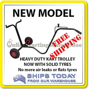GO KART TROLLEY HEAVY DUTY - KARTELLI - SOLID TYRES NOT AIR - del.limited areas - Picture 1 of 6