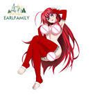 Earlfamily 5.1" Rias Gremory Car Stickers Anime High School Dxd Sunscreen Decals
