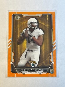 Nick Marshall 2015 Bowman Orange Refractor #ed /299 Rookie Card RC #109 Jaguars