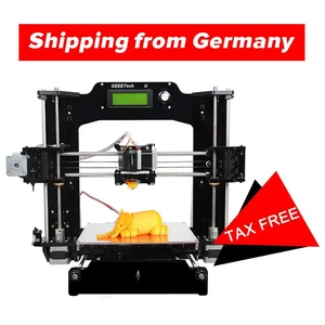 NO TAX GEEETECH Reprap 3D-Drucker Prusa I3 X Full Acrylic Shipping from Europ - Foto 1 di 7