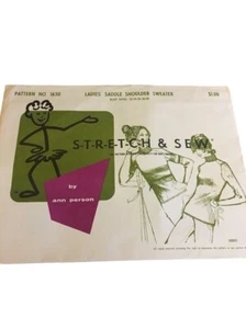 1967 Stretch & Sew by Ann Person Pattern #1650 Damen Saddle Shoulder Pullover - Bild 1 von 6