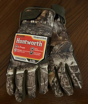 “NEW” Huntworth RealTree Edge Commander L/XL Heavyweight Gloves - Image 1 of 4