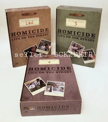 🔥 HOMICIDE: Life on the Streets DVD Box Sets Seasons 1-4 (1, 2, 3, 4) VG - Image 1 of 4