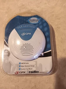 Blue Digital GPX FM Scan Radio with Suction Cup Mount Camping Water Resistant - Picture 1 of 3