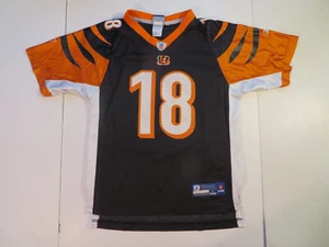 Reebok AJ Green Cincinnati Bengals On Field Jersey sz YOUTH L LARGE Black NFL - Picture 1 of 6