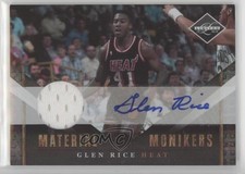2010-11 Panini Limited Material Monikers /99 Glen Rice #20 Auto