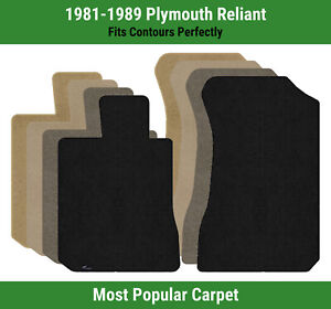 Lloyd Ultimat Front Row Carpet Mats for 1981-1989 Plymouth Reliant 