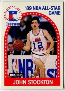 NBA Hoops #297 1989-90 John Stockton Utah Jazz All-Star - Imagen 1 de 2
