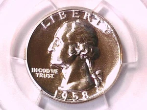 1958 Proof Washington Quarter PCGS PR 68 42446095 - Picture 1 of 3