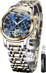 OLEVS Men's Watches Automatic Mechanical Watch Waterproof Luminous Wristwatches - Picture 1 of 9