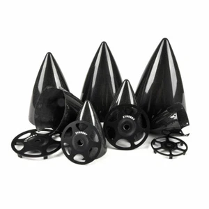 1pc Carbon Fiber Spinner Cone 2 Blades For Gas RC Plane 2.75/3/4/5/4.5/5.5inch - Picture 1 of 17