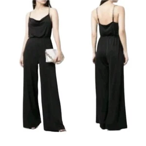 JASON WU Women's Black Spaghetti Strap Jumpsuit Size Xsmall NWT - Picture 1 of 9