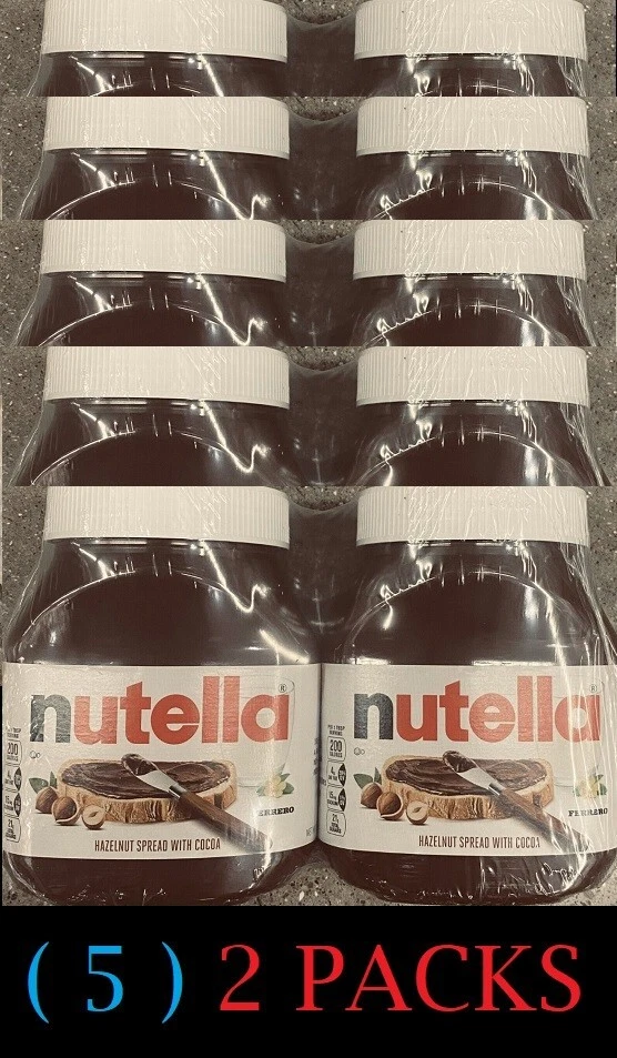 5x Nutella Hazelnut Spread With Cocoa Twin Packs 26.5 oz - 10 JARS - Image 1 of 4