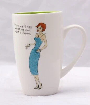 Coffee Mug with "If you can't say something nice, start a rumor" - Image 1 of 4
