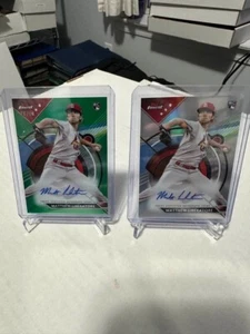 Matthew Liberatore Topps Finest Base & Green Refractor Rookie Auto /99 Cardinals - Picture 1 of 2