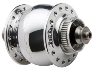 Nabendynamo Son Delux silber poliert 32 Loch Center Lock Disk Aufnahme - Bild 1 von 1