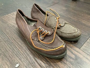 L.L Bean braune Leder-Stiefeletten Mokassinnaht Größe 10. J60 - Bild 1 von 8